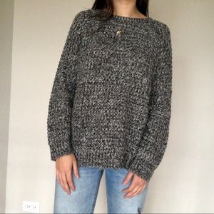 F21 Marled gray sweater